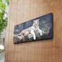 Wallity Reloj de Pared Decorativo de Lienzo Multicolor 30 x 70 cm
